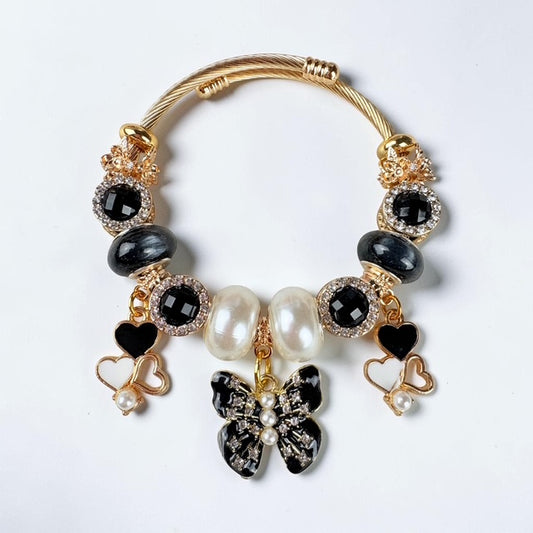 Noir Butterfly Elegance Bracelet