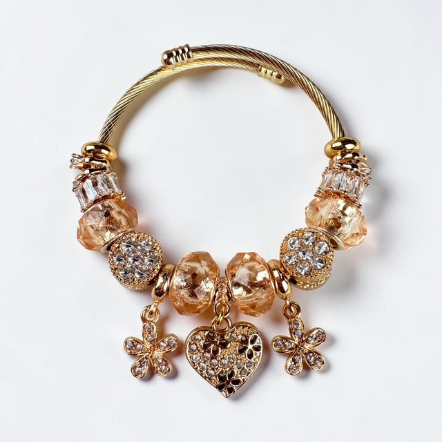 Golden Blossom Heart