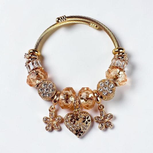 Golden Blossom Heart