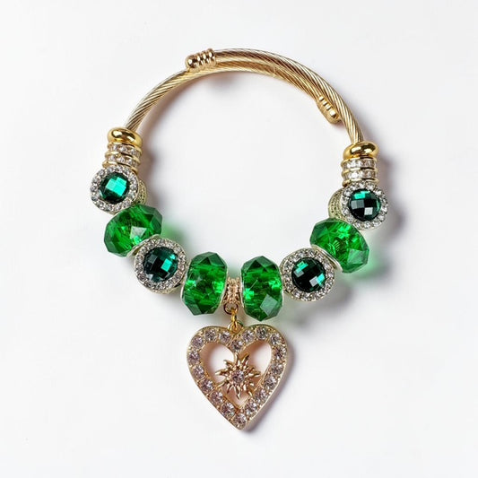 Emerald Heart Radiance Bracelet 💚
