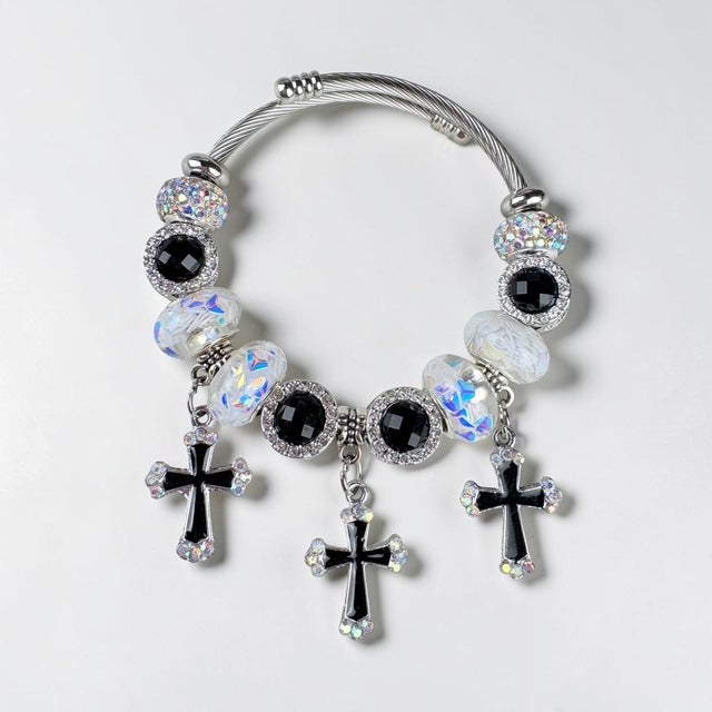 Faith & Firelight Cross Bracelet
