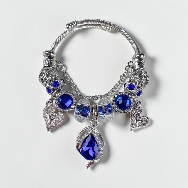 Midnight Sapphire Drop Bracelet
